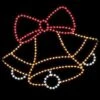 9' Silhouette Triple Bells W/ Bow, LED -Christmas Designers 1 11018 000 led