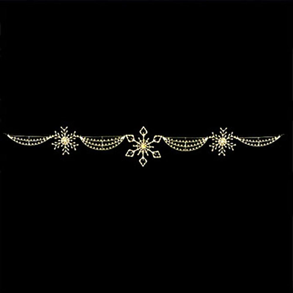 40' Silhouette Snowflake Skyline, LED 3 40' Silhouette Snowflake Skyline, LED