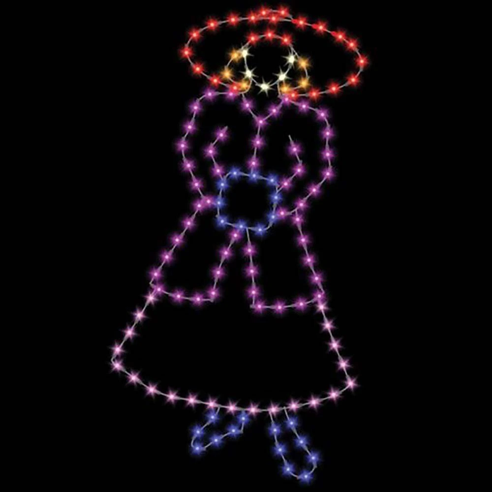 6' Woman In Red Hat, LED 3 6' Woman In Red Hat, LED