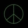 8' Peace Symbol, LED 2 8' Peace Symbol, LED -Christmas Designers 1 34093 000 led