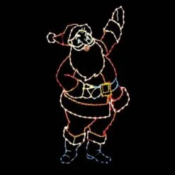 9 1/2' Silhouette Santa, LED