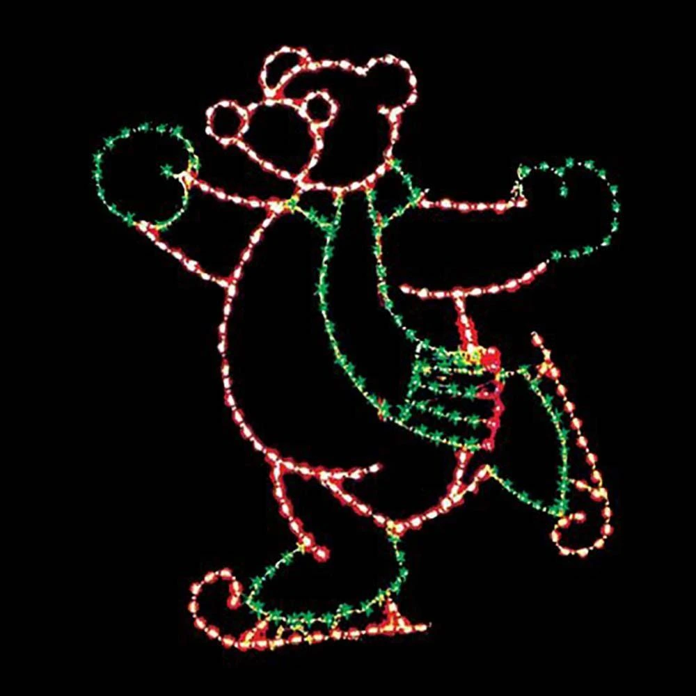 10' Skating Bear, LED 3 10' Skating Bear, LED