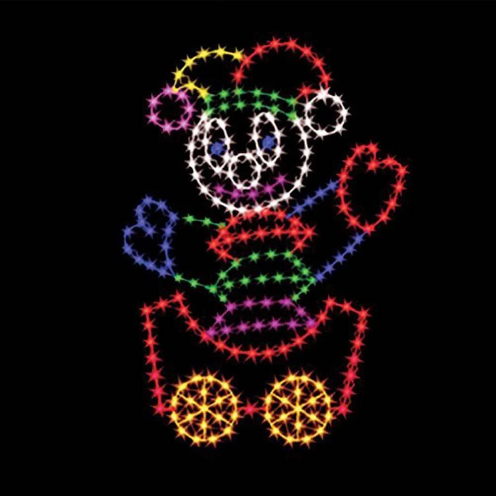 7' Silhouette Jack-In-The-Box Car, LED 3 7' Silhouette Jack-In-The-Box Car, LED