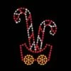 7' Silhouette Candy Cane Car, LED -Christmas Designers 1 34321 000 led