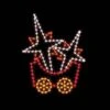 7' Silhouette Stars Car, LED -Christmas Designers 1 34327 000 led