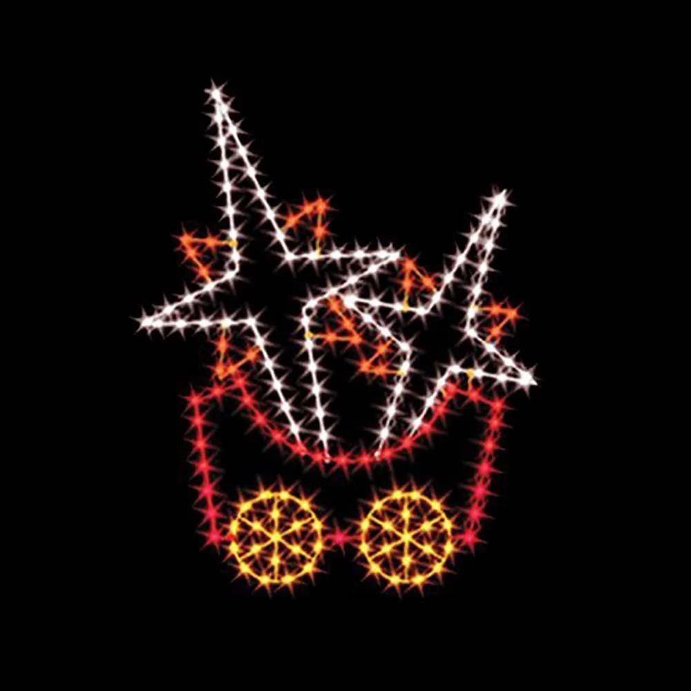 7' Silhouette Stars Car, LED 3 7' Silhouette Stars Car, LED
