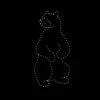 10' Standing Black Bear, LED -Christmas Designers 1 34385 001 led