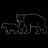 5' X 12' Two Bears Walking, LED 1 5' X 12' Two Bears Walking, LED -Christmas Designers 1 34390 001 led