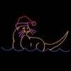 8' X 15' Sea Otter With Santa Hat, LED -Christmas Designers 1 34391 001 led