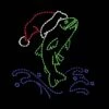 9' X 10' Bass With Santa Hat, LED 1 9' X 10' Bass With Santa Hat, LED -Christmas Designers 1 34442 000 led