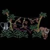 26' X 45' Animated Monkey Jungle, LED 2 26' X 45' Animated Monkey Jungle, LED -Christmas Designers 1 34466 000 led