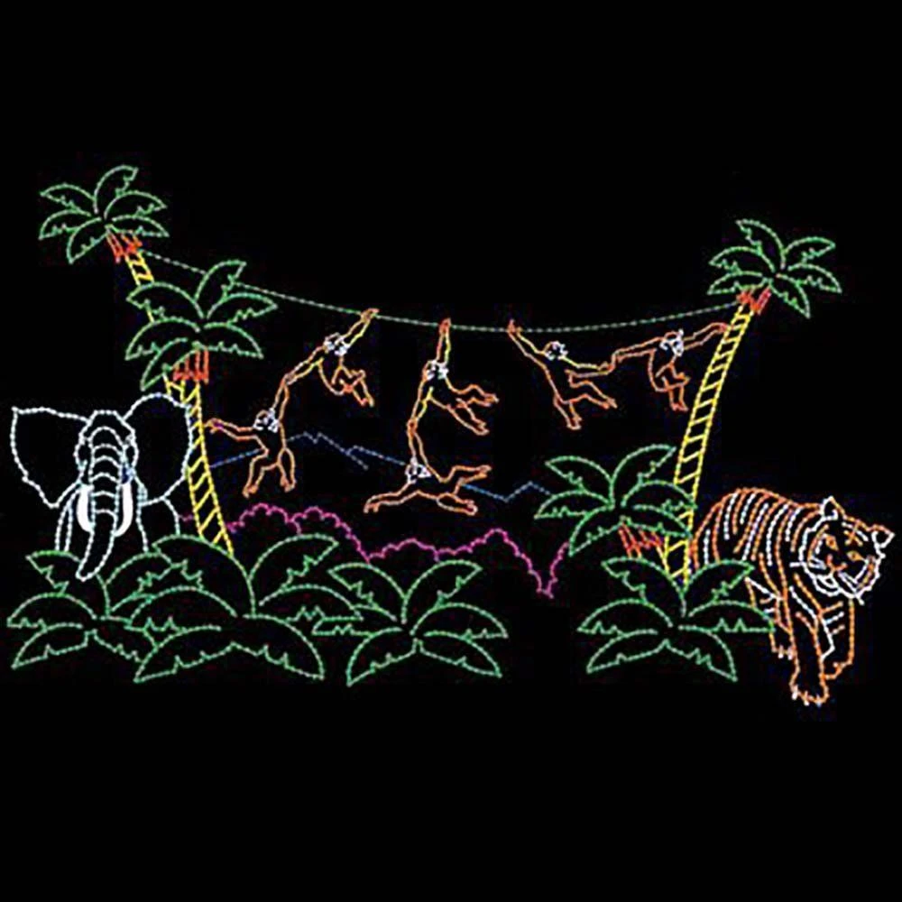 26' X 45' Animated Monkey Jungle, LED 3 26' X 45' Animated Monkey Jungle, LED