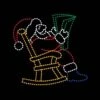 9' X 8' Santa Reading, LED -Christmas Designers 1 34470 000 led