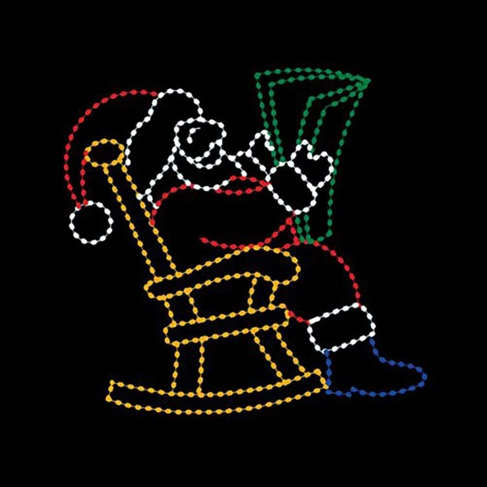 9' X 8' Santa Reading, LED 3 9' X 8' Santa Reading, LED