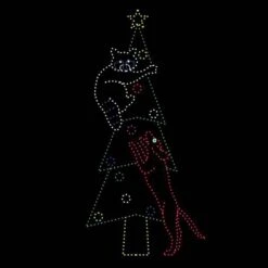 23' X 11' Dog With Raccoon Up Tree, LED