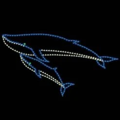 9' X 16' Mama Whale & Calf, LED