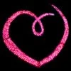 10' 2D Standing Heart - Pink Twinkle 2 10' 2D Standing Heart - Pink Twinkle -Christmas Designers 2d 11006 2d 11008 2