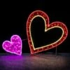 5.5' 2D LED Hearts - Red And Pink Twinkle 2 5.5' 2D LED Hearts - Red And Pink Twinkle -Christmas Designers 2d 9j001