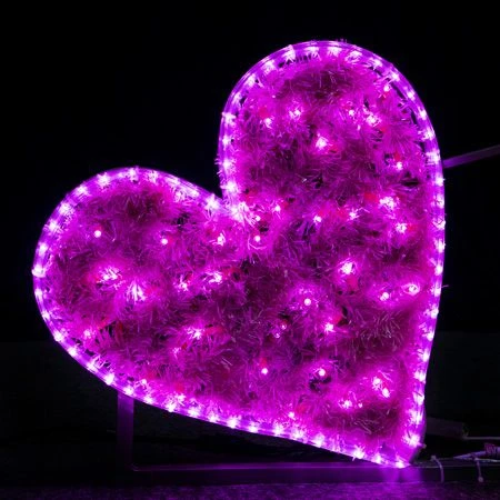 5.5' 2D LED Hearts - Red And Pink Twinkle 4 5.5' 2D LED Hearts - Red And Pink Twinkle - Image 2