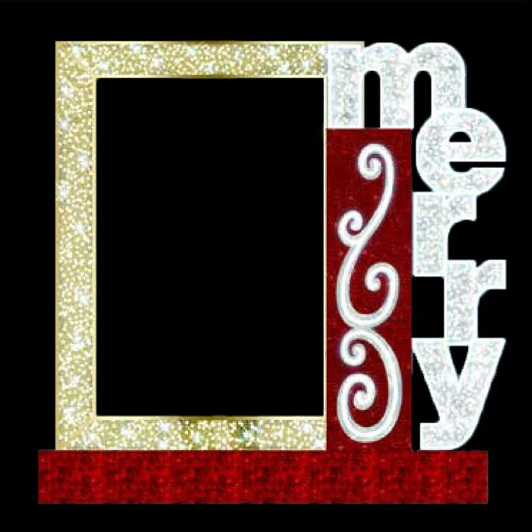 "Merry" Picture Frame Photo Op 3 "Merry" Picture Frame Photo Op