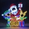 6' Santa, Elf And Reindeer With Presents -Christmas Designers 2d serp a