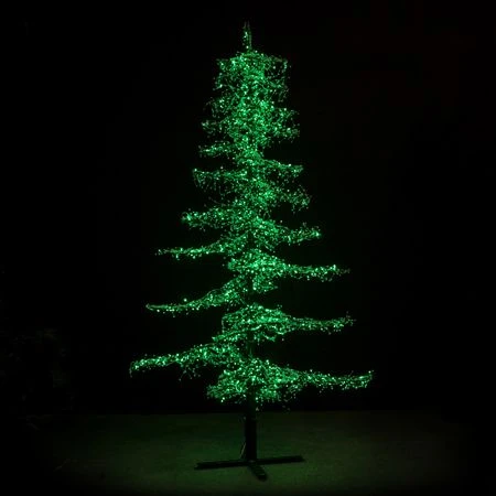 11' Ice Sculpture Christmas Tree - Green 4 11' Ice Sculpture Christmas Tree - Green - Image 2