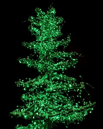 11' Ice Sculpture Christmas Tree - Green 5 11' Ice Sculpture Christmas Tree - Green - Image 3