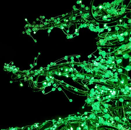 11' Ice Sculpture Christmas Tree - Green 6 11' Ice Sculpture Christmas Tree - Green - Image 4