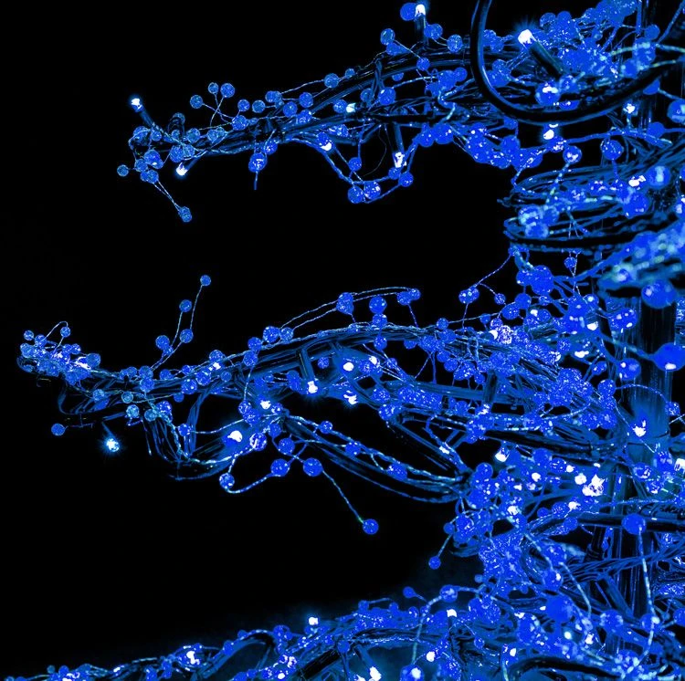 11' Ice Sculpture Christmas Tree - Blue 5 11' Ice Sculpture Christmas Tree - Blue - Image 3