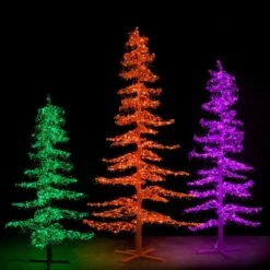 9' Ice Sculpture Christmas Tree - Purple -Christmas Designers 3d 11007 halloween trees2 1