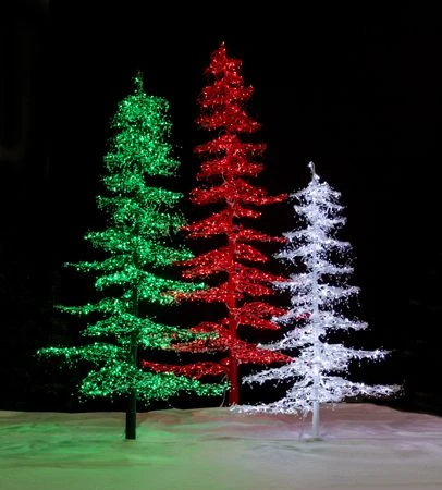 9' Ice Sculpture Christmas Tree - Green 8 9' Ice Sculpture Christmas Tree - Green - Image 6
