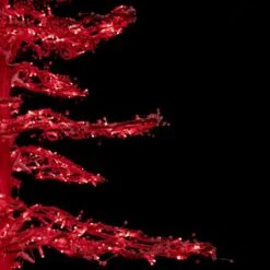 7' Ice Sculpture Christmas Tree - Red -Christmas Designers 3d 11008 rd c