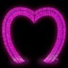 12' LED Valentine Hearts Walkthrough - Pink Twinkle -Christmas Designers 3d 11013