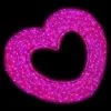 6' 3D Heart - Pink Twinkle 2 6' 3D Heart - Pink Twinkle -Christmas Designers 3d 11015 3d 11018 3