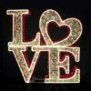 5.5' 3D LED Love - Warm White And Red Twinkle 1 5.5' 3D LED Love - Warm White And Red Twinkle -Christmas Designers 3d 91000 wwr solid background