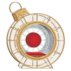 8' LED Ornament Icon - Photo Op Feature Piece With Deluxe Red Seat 5 8' LED Ornament Icon - Photo Op Feature Piece With Deluxe Red Seat -Christmas Designers 3d loi 8 gsrb ww