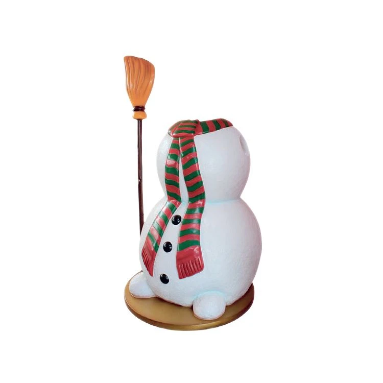 6' Snowman W/Broom Photo Op 3 6' Snowman W/Broom Photo Op