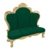5.4' Grand Deluxe Throne - Green/Gold 2 5.4' Grand Deluxe Throne - Green/Gold -Christmas Designers 3df 12098 gn 750px
