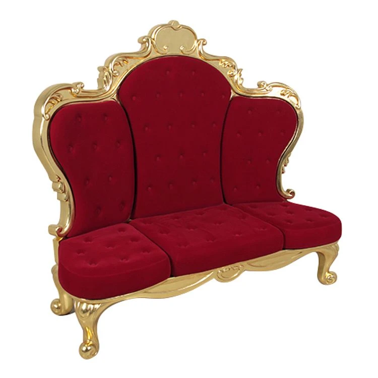 5.4' Grand Deluxe Throne - Red/Gold 3 5.4' Grand Deluxe Throne - Red/Gold