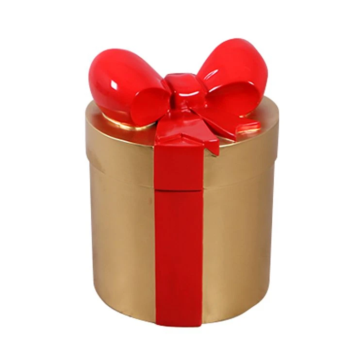 1.8' Gold Present With Red Bow 3 1.8' Gold Present With Red Bow