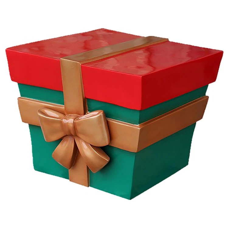 2' Christmas Present - Red And Green 3 2' Christmas Present - Red And Green