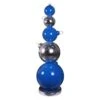 7' Ornament Stack - Blue/Silver 2 7' Ornament Stack - Blue/Silver -Christmas Designers 3df 12142