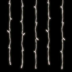 53 Light Warm White Twinkle 5MM Curtain Lights