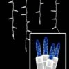 LED Icicle Lights - 70 Light Set - Blue 2 LED Icicle Lights - 70 Light Set - Blue -Christmas Designers blue led icicle lights