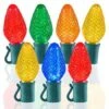 25 Light Multi C7 LED Christmas Lights - 8" Spacing 1 25 Light Multi C7 LED Christmas Lights - 8" Spacing -Christmas Designers c7 258 m