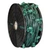 C7 Cord, 24" Spacing, Green Wire, SPT-1, 1000' 2 C7 Cord, 24" Spacing, Green Wire, SPT-1, 1000' -Christmas Designers c7 green spt 1 24 1000