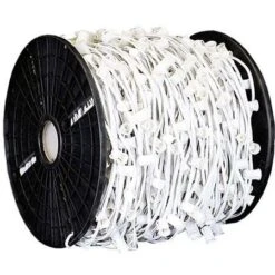 C7 Cord, 6" Spacing, White Wire, SPT-1, 1000'