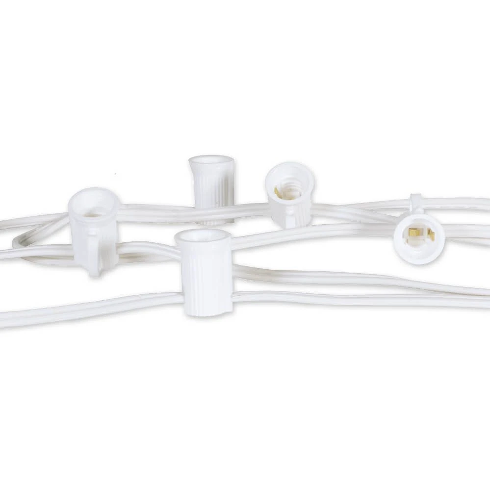 C9 Cord, 36" Spacing, White Wire, SPT-1, 50' 4 C9 Cord, 36" Spacing, White Wire, SPT-1, 50' - Image 2