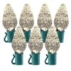 26 Light Warm White C9 LED Christmas Lights - Stringer Light Set 1 26 Light Warm White C9 LED Christmas Lights - Stringer Light Set -Christmas Designers c9 268 28ww