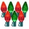 26 Light Red & Green C9 LED Christmas Lights - 8" Spacing 1 26 Light Red & Green C9 LED Christmas Lights - 8" Spacing -Christmas Designers c9 268 rg
